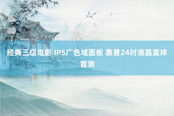   经典三级电影 IPS广色域面板 惠普24吋液晶寰球首测
