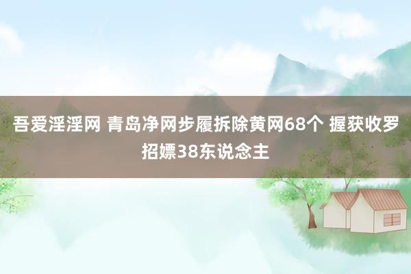 吾爱淫淫网 青岛净网步履拆除黄网68个 握获收罗招嫖38东说