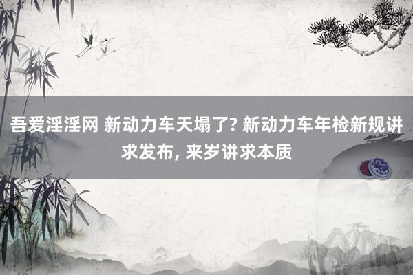 吾爱淫淫网 新动力车天塌了? 新动力车年检新规讲求发布, 来