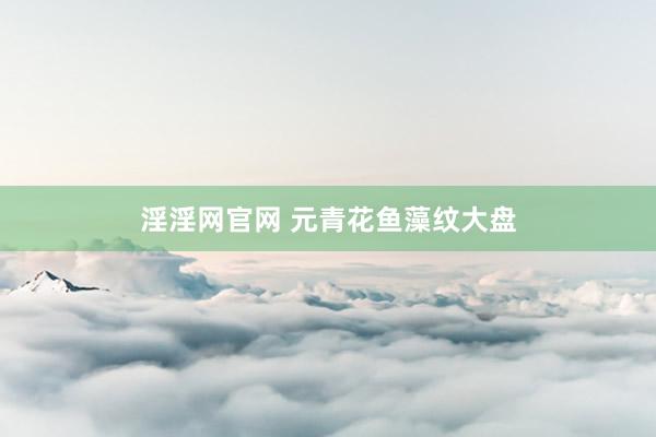 淫淫网官网 元青花鱼藻纹大盘